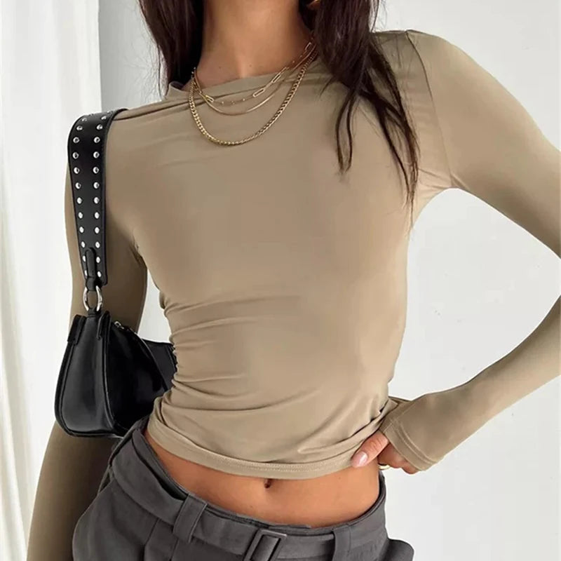 Female Pullovers Streetwear Crop Tops