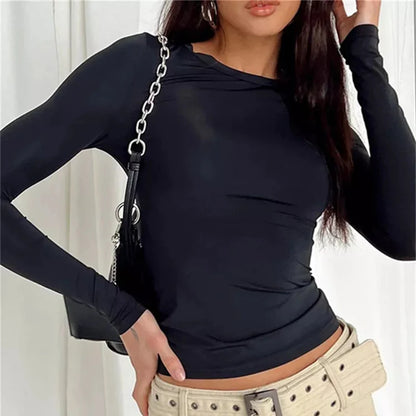 Female Pullovers Streetwear Crop Tops