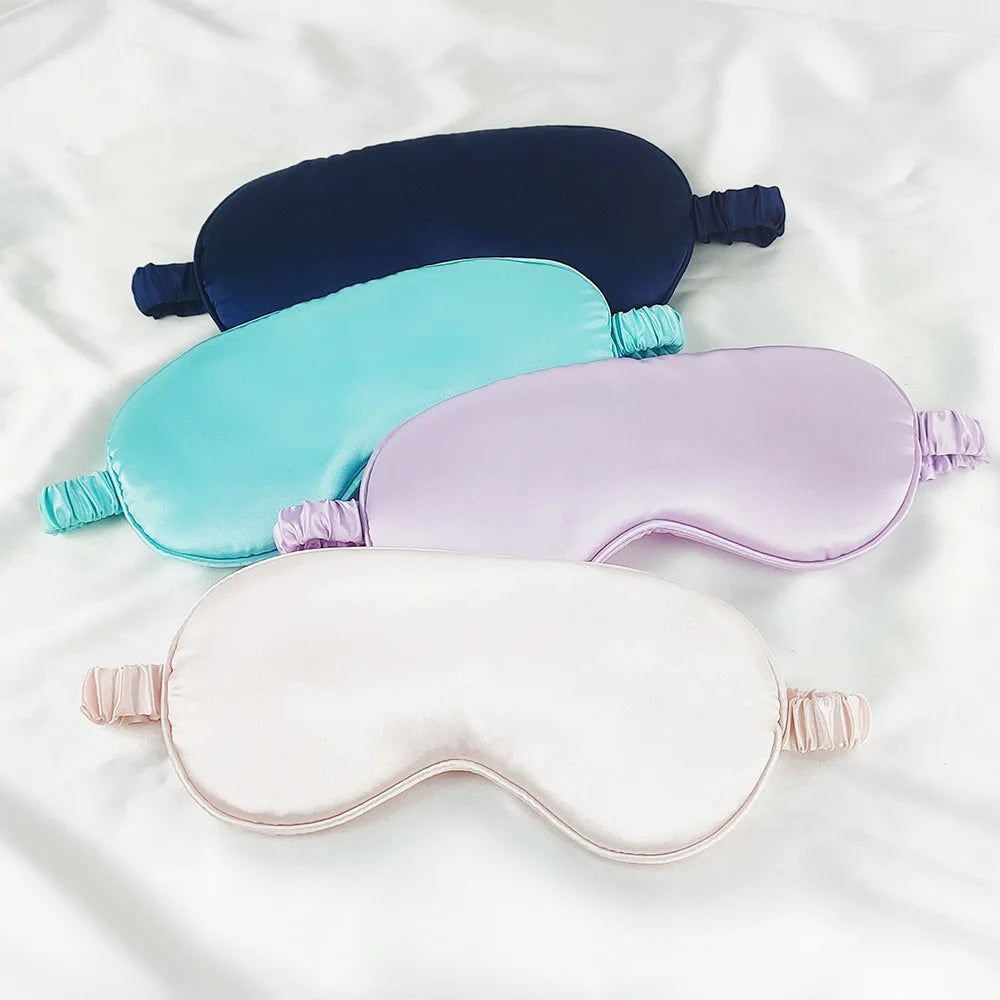 Imitated Silk Eye Patch Shading Sleep Eye Mask Eyepatch Travel Relax Cover Eyeshade Health Sleeping Shield Eye Care Tools