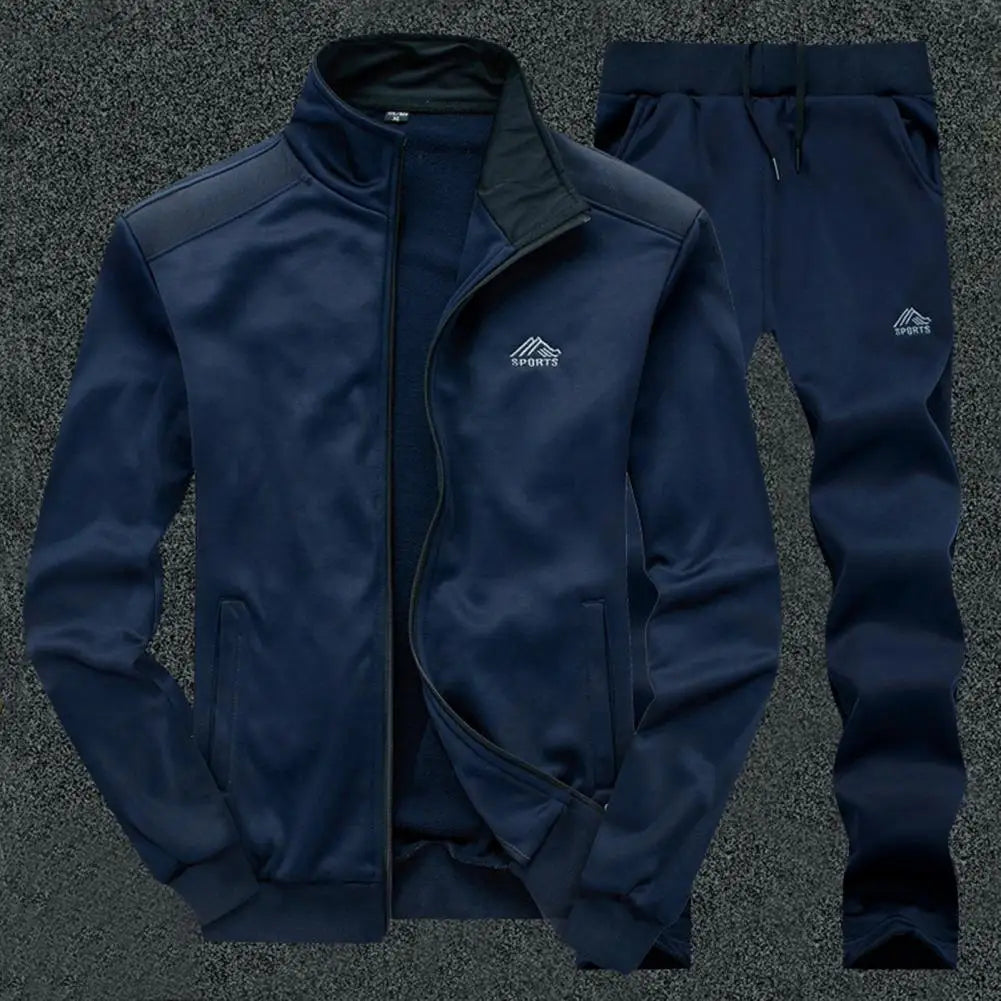 Mens Sportswear Running Sports Suit Jacket+Pant