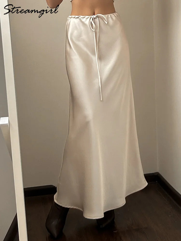 Long Satin Skirts For Women