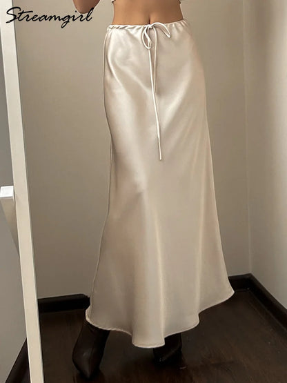 Long Satin Skirts For Women