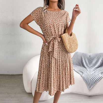 Spring Summer Short Sleeve Dress