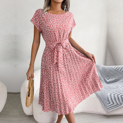 Spring Summer Short Sleeve Dress