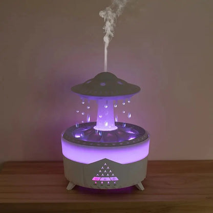 UFO Raindrop Humidifier Water Drop Air Humidifier USB Aromatherapy Essential Oils Aroma Air Diffuser Household Mist Maker Home D